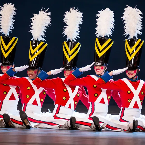 The Rockettes performing the Parade of the Wooden Soldiers
